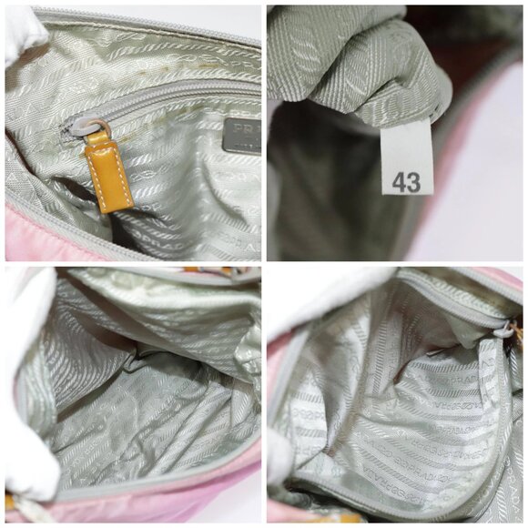 PRADA Shoulder Bag Nylon Pink Silver Auth 90242 - Picture 15 of 16